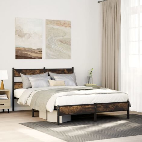 Cadre de lit sans matelas-Structure de lit avec tête de lit 160x200 cm 728848 (1/5)