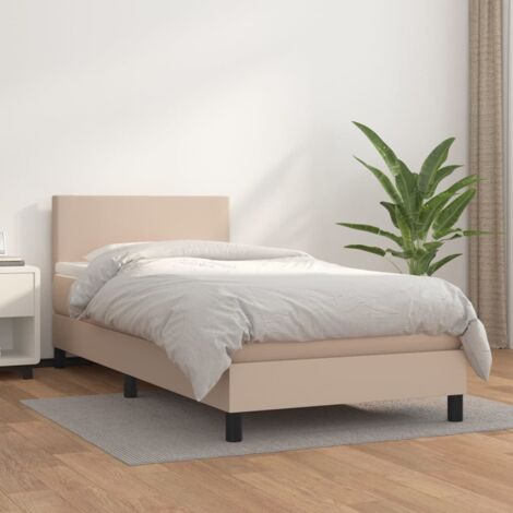 Sommier à lattes de lit avec matelas-Cadre de lit Cappuccino 80x200 cm 755408 (1/5)