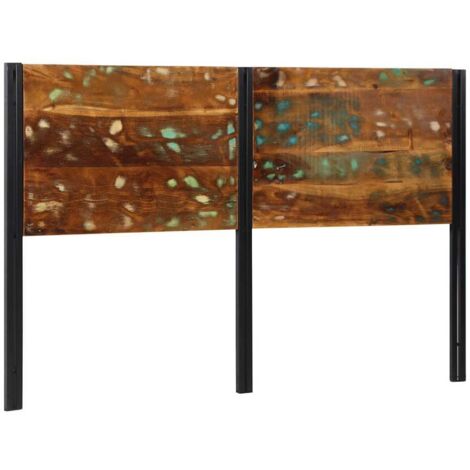 Tête de lit-Panneau de lit-Accessoire de Lit 160 cm bois massif récupéré et fer 845257 (1/5)