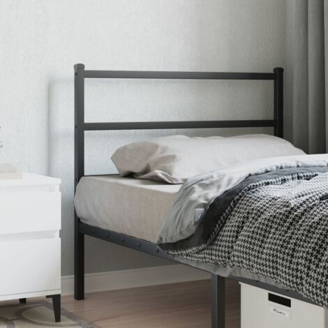 Tête de lit métal-Panneau de lit-Accessoire de Lit noir 107 cm 876013 (1/5)