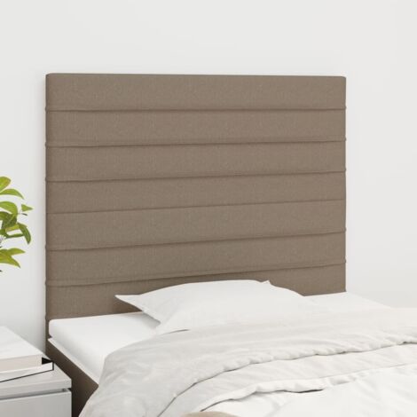 Têtes de lit 2 pcs-Lot de 2 Panneau de lit Taupe 100x5x78/88 cm Tissu 231333 (1/5)