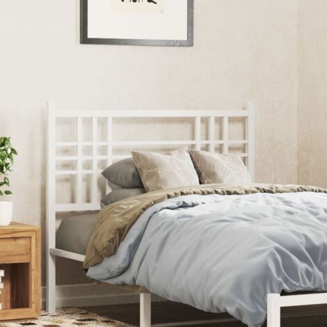Tête de lit métal-Panneau de lit-Accessoire de Lit blanc 100 cm 909614 (1/5)