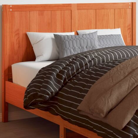 Tête de lit-Panneau de lit-Accessoire de Lit cire marron 150 cm bois massif de pin 522672 (1/5)