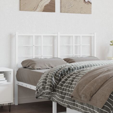 Tête de lit métal-Panneau de lit-Accessoire de Lit blanc 120 cm 773014 (1/5)