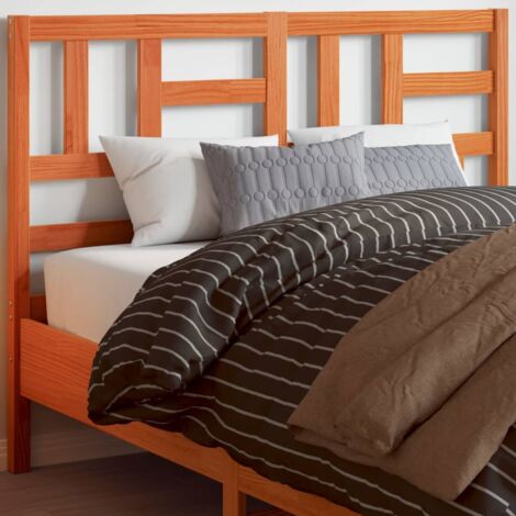 Tête de lit-Panneau de lit-Accessoire de Lit cire marron 150 cm bois massif de pin 574011 (1/5)