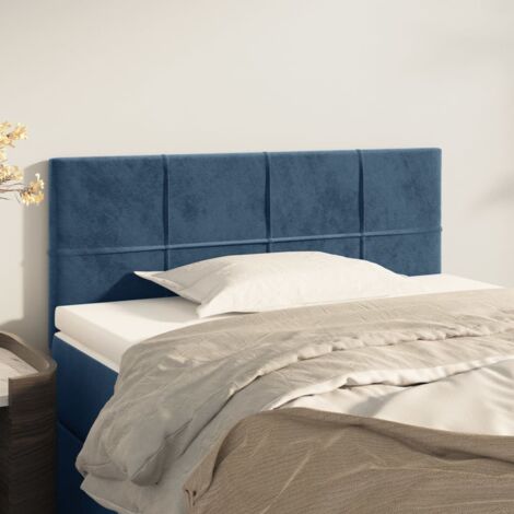 Tête de lit-Panneau de lit-Accessoire de Lit Bleu foncé 80x5x78/88 cm Velours 820771 (1/5)