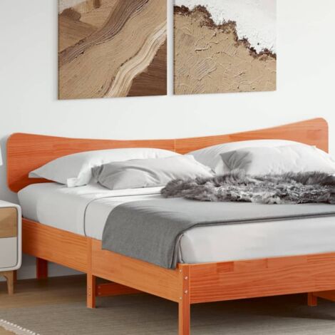Tête de lit-Panneau de lit-Accessoire de Lit cire marron 180 cm bois massif de pin 760692 (1/5)