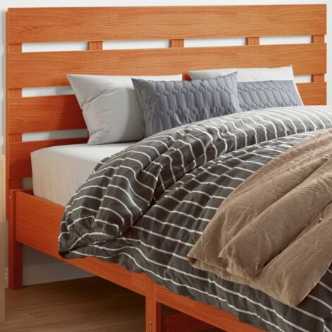 Tête de lit-Panneau de lit-Accessoire de Lit cire marron 150 cm bois massif de pin 678970 (1/5)