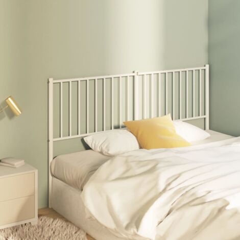 Tête de lit métal-Panneau de lit-Accessoire de Lit blanc 160 cm 817592 (1/5)