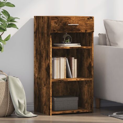 Buffet-Meuble de rangement chêne fumé 45x42,5x93 cm bois d'ingénierie 544109 (1/5)