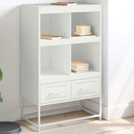 Buffet haut-Armoire de rangement blanc 68x39x111,5 cm acier 248240 (1/5)