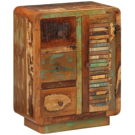Buffet avec 3 tiroirs-Meuble de rangement 55x30x70 cm bois de récupération massif 351979 (1/5)