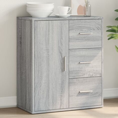 Buffet-Meuble de rangement sonoma gris 60x31x70 cm bois d'ingénierie 212034 (1/5)