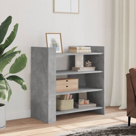 Buffet-Meuble de rangement gris béton 73,5x35x75 cm bois d'ingénierie 205346 (1/5)