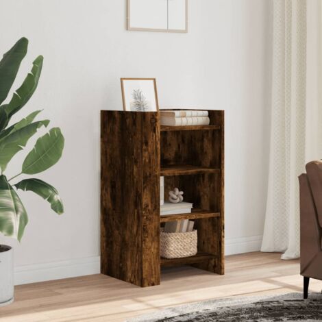 Buffet-Meuble de rangement chêne fumé 45x35x75 cm bois d'ingénierie 410715 (1/5)