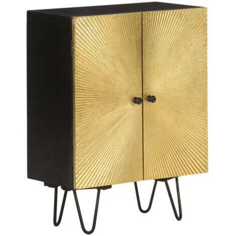 Buffet-Meuble de rangement 55x30x75 cm bois massif de manguier 864592 (1/5)