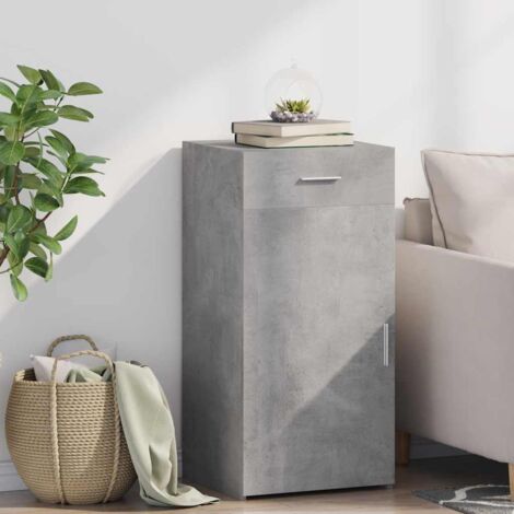 Buffet-Meuble de rangement gris béton 45x42,5x93 cm bois d'ingénierie 155175 (1/5)