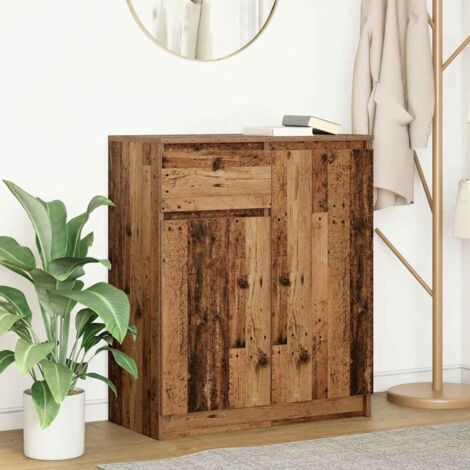 Buffet avec tiroir-Meuble de rangement vieux bois 71x35x84 cm bois d'ingénierie 157973 (1/5)