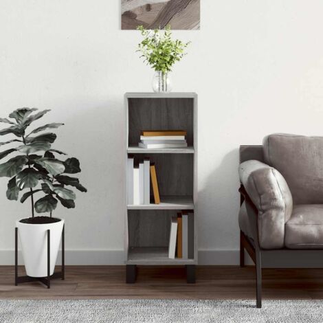 Buffet-Meuble de rangement sonoma gris 34,5x32,5x90 cm bois d'ingénierie 925642 (1/5)