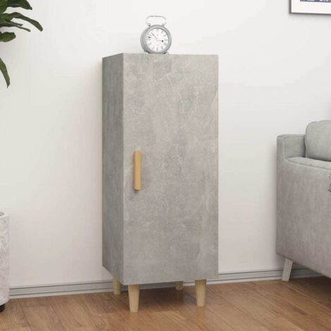 Buffet-Meuble de rangement Gris béton 34,5x34x90 cm Bois d'ingénierie 279524 (1/5)