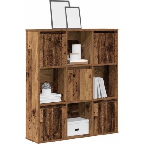 Bibliothèque-Étagère de Rangement vieux bois 89x24x101,5 cm bois d'ingénierie 772349 (1/5)