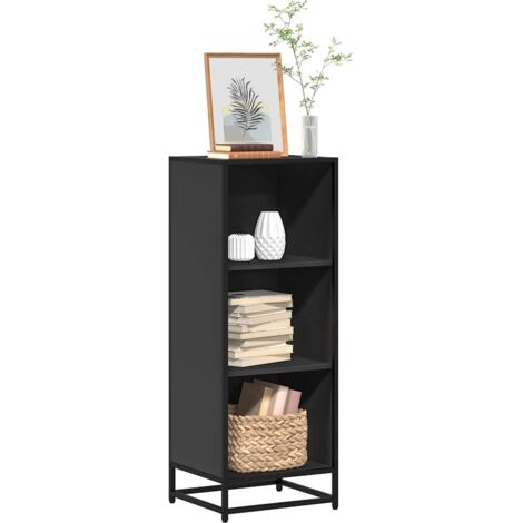 Bibliothèque-Étagère de Rangement noir 40x35x107,5 cm bois d'ingénierie 464245 (1/5)