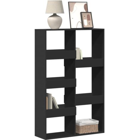 Bibliothèque-Étagère de Rangement noir 100x33x155,5 cm bois d'ingénierie 305879 (1/5)