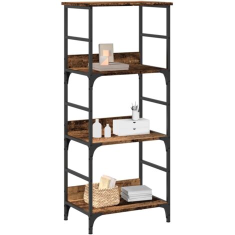 Bibliothèque-Étagère de Rangement vieux bois 50x33x117,5 cm bois d'ingénierie 549361 (1/5)