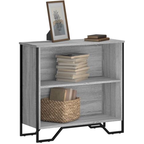 Bibliothèque-Étagère de Rangement sonoma gris 80x31x74,5 cm bois d'ingénierie 778193 (1/5)
