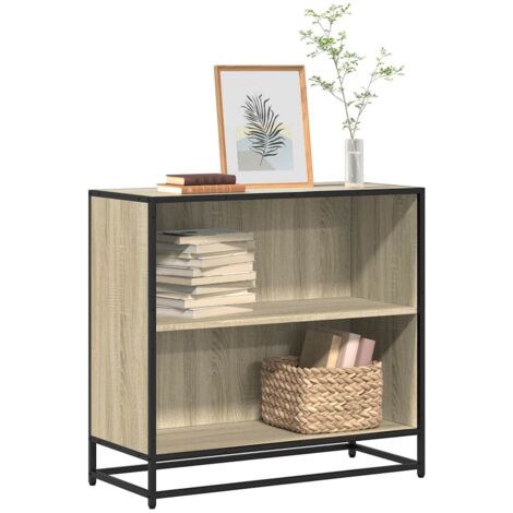 Bibliothèque-Étagère de Rangement chêne sonoma 80,5x35x76 cm bois d'ingénierie 196593 (1/5)