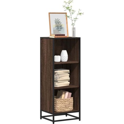 Bibliothèque-Étagère de Rangement chêne marron 40x35x107,5 cm bois d'ingénierie 254505 (1/5)