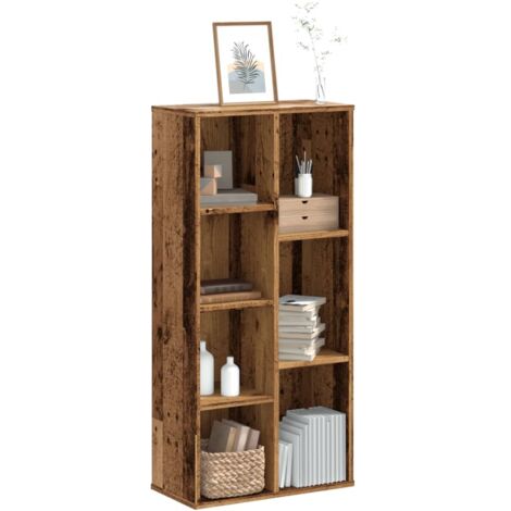 Bibliothèque-Étagère de Rangement vieux bois 50x25x105 cm bois d'ingénierie 820510 (1/5)