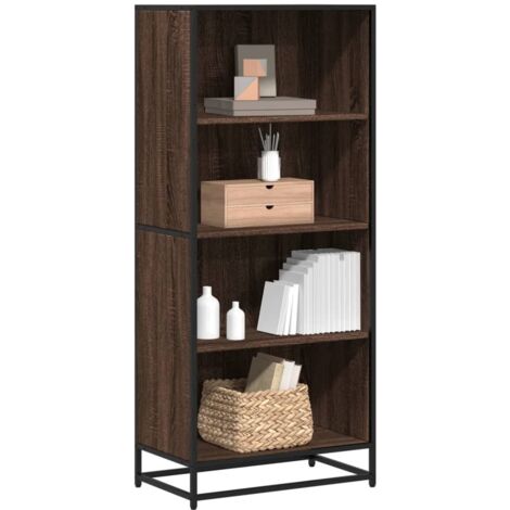 Bibliothèque-Étagère de Rangement chêne marron 60x35x139 cm bois d'ingénierie 882154 (1/5)