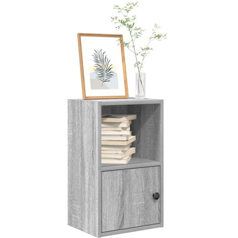 Bibliothèque-Étagère de Rangement sonoma gris 31x24x52 cm bois d'ingénierie 651300 (1/5)