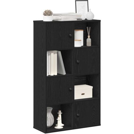 Bibliothèque-Étagère de Rangement chêne noir 60x24x101,5 cm bois d'ingénierie 221825 (1/5)