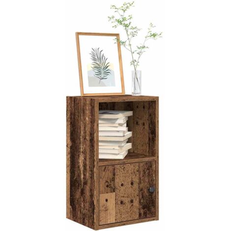 Bibliothèque-Étagère de Rangement vieux bois 31x24x52 cm bois d'ingénierie 601395 (1/5)