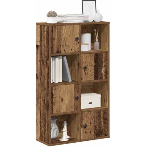 Bibliothèque-Étagère de Rangement vieux bois 60x24x101,5 cm bois d'ingénierie 490185 (1/5)