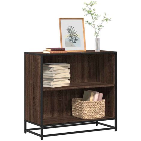 Bibliothèque-Étagère de Rangement chêne marron 80,5x35x76 cm bois d'ingénierie 392916 (1/5)
