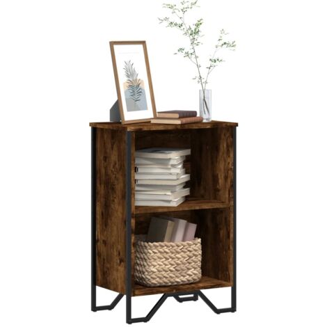 Bibliothèque-Étagère de Rangement chêne fumé 50x31x74,5 cm bois d'ingénierie 237342 (1/5)