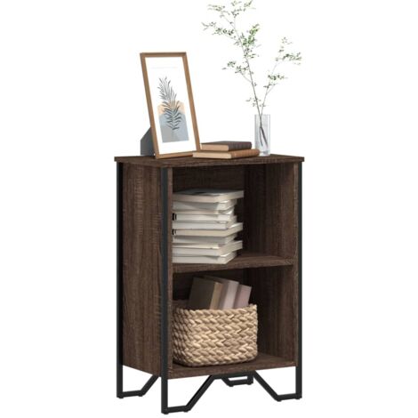 Bibliothèque-Étagère de Rangement chêne marron 50x31x74,5 cm bois d'ingénierie 172044 (1/5)