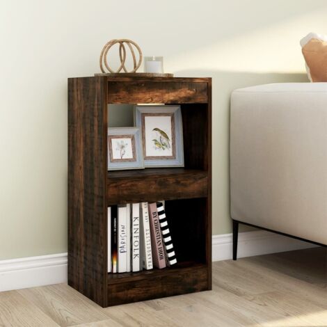 Bibliothèque de pièce-Étagère de Rangement Chêne fumé 40x30x72 cm 264547 (1/5)