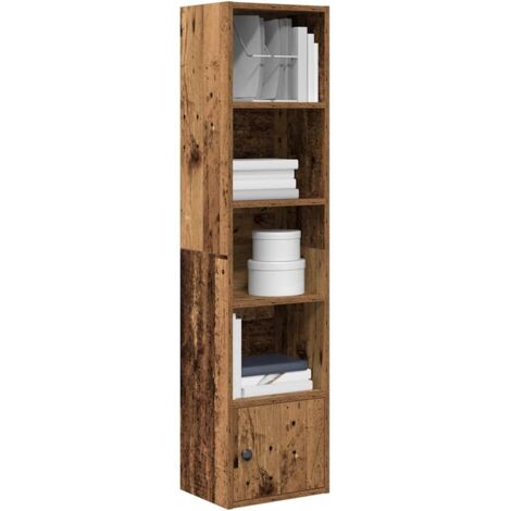 Bibliothèque-Étagère de Rangement vieux bois 31x24x127 cm bois d'ingénierie 922385 (1/5)