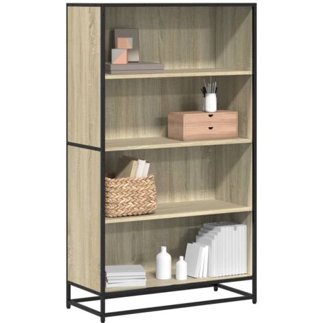 Bibliothèque-Étagère de Rangement chêne sonoma 80,5x35x139 cm bois d'ingénierie 742026 (1/5)