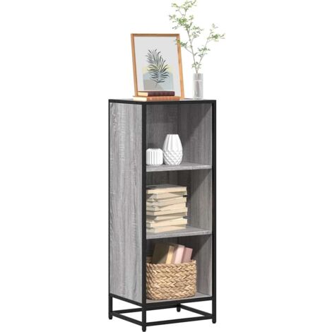 Bibliothèque-Étagère de Rangement sonoma gris 40x35x107,5 cm bois d'ingénierie 563770 (1/5)