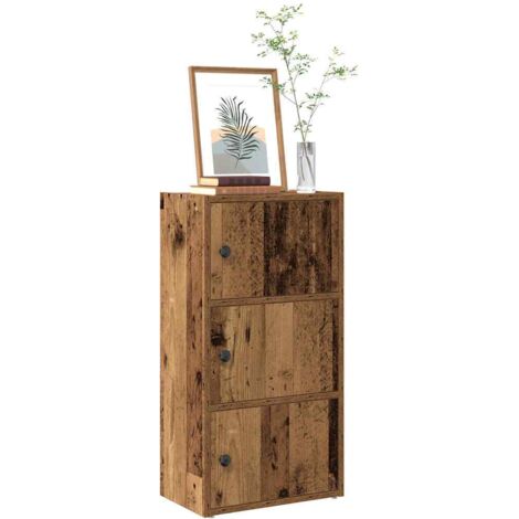 Bibliothèque-Étagère de Rangement vieux bois 40x24x77 cm bois d'ingénierie 225766 (1/5)