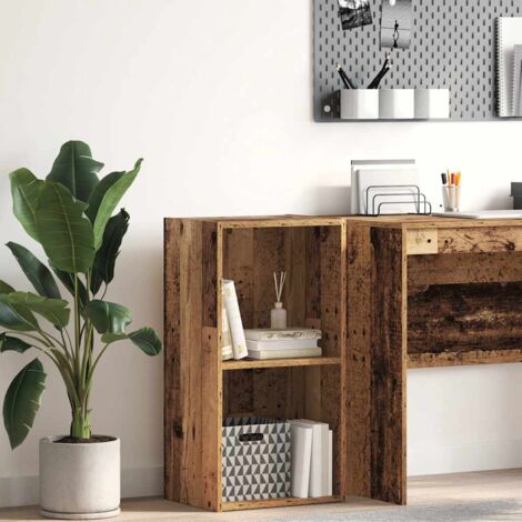 Bibliothèque-Étagère de Rangement vieux bois 40x30x77 cm bois d'ingénierie 453402 (1/5)