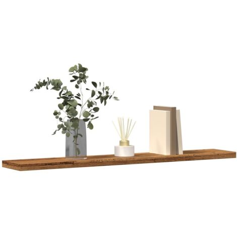 Panneaux de bibliothèque 4 pcs-Étagère murale vieux bois bois d'ingénierie 471621 (1/5)