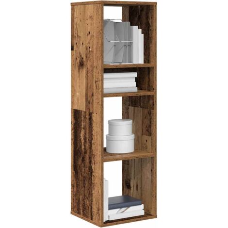 Bibliothèque-Étagère de Rangement vieux bois 34x31x112 cm bois d'ingénierie 490997 (1/5)