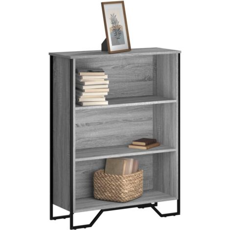 Bibliothèque-Étagère de Rangement sonoma gris 80x31x106 cm bois d'ingénierie 231489 (1/5)