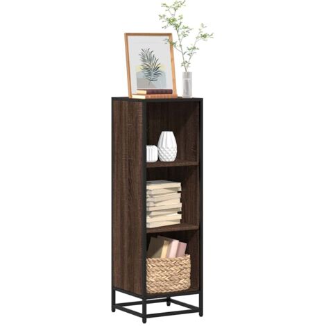 Bibliothèque-Étagère de Rangement chêne marron 33,5x33x107,5 cm bois d'ingénierie 188295 (1/5)